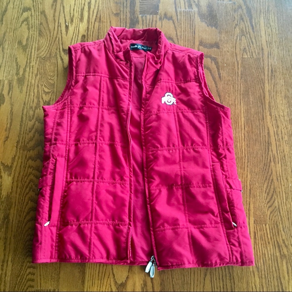 Scarlet OSU Frontal Zip Vest